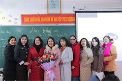 Trường THPT Quang Trung – Đống Đa tham gia giao lưu chuyên môn tại trường THPT Hai Bà Trưng – Thạch Thất.
