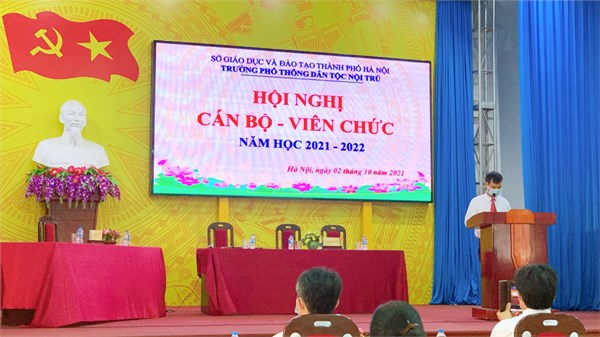 Hội nghị Cán bộ - CNVC trường Phổ thông DTNT Hà Nội